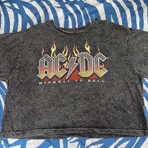 AC/DC CROPPED TEE